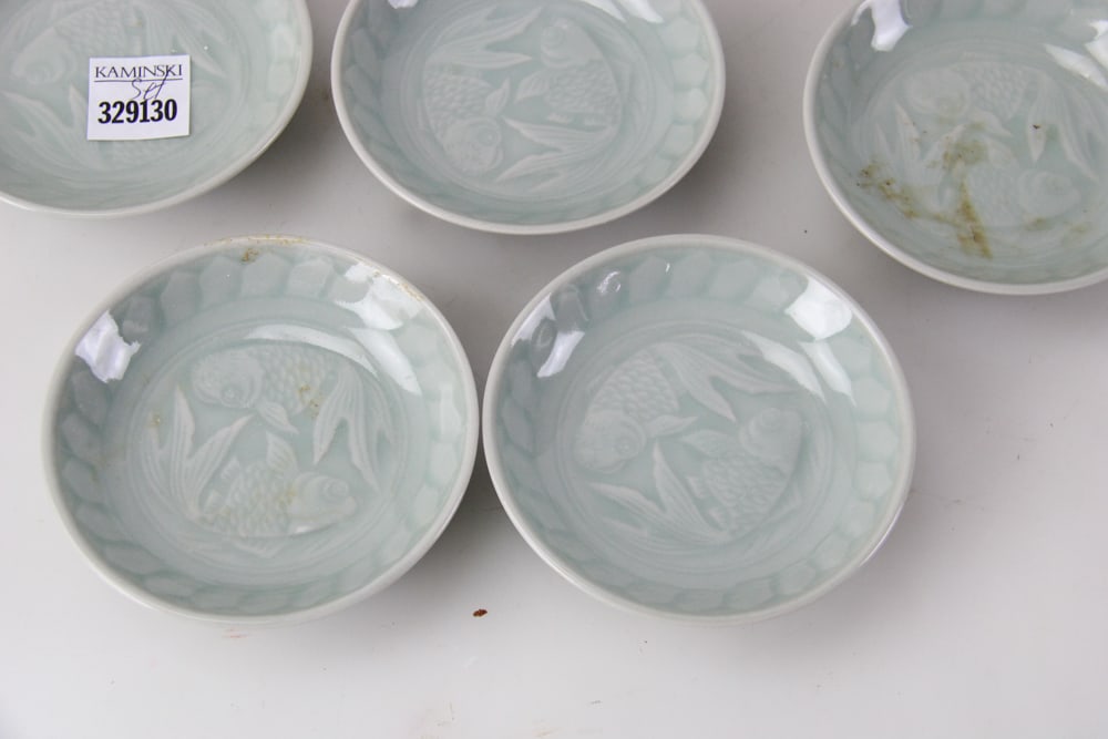 Chinese Celadon Tea Set - 6