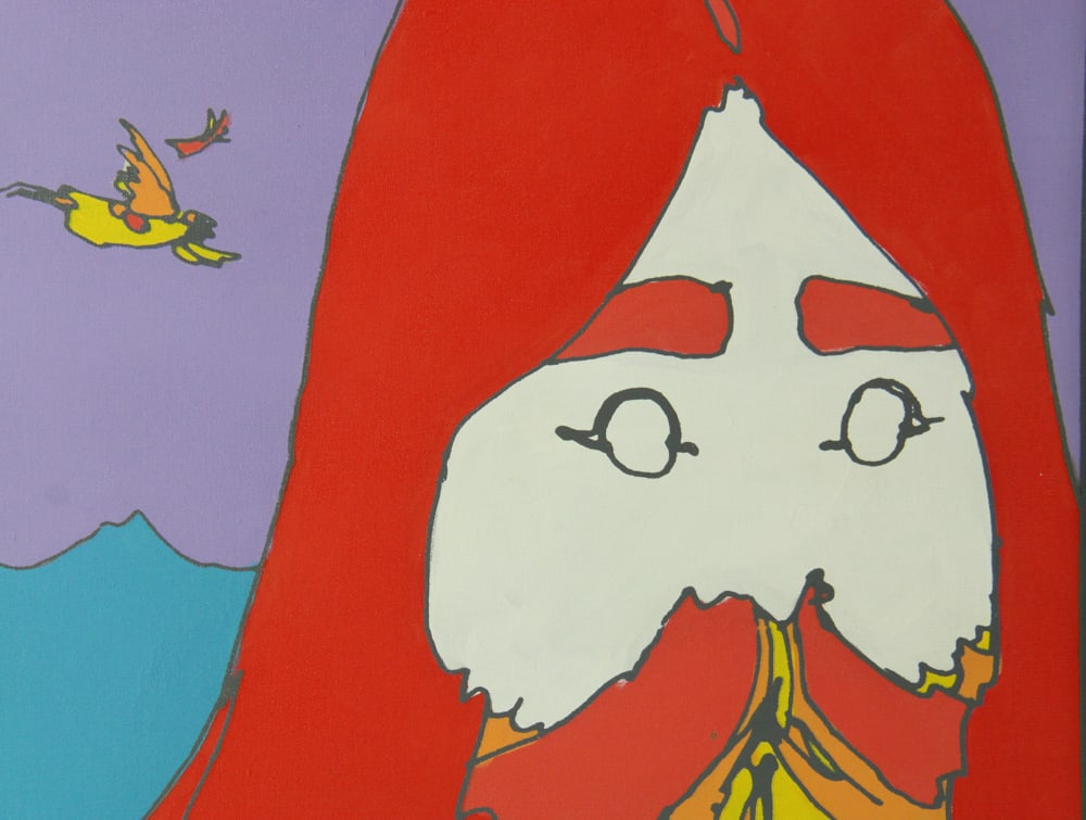 Peter Max, "His Own Eclipse", Original Acrylic - 3