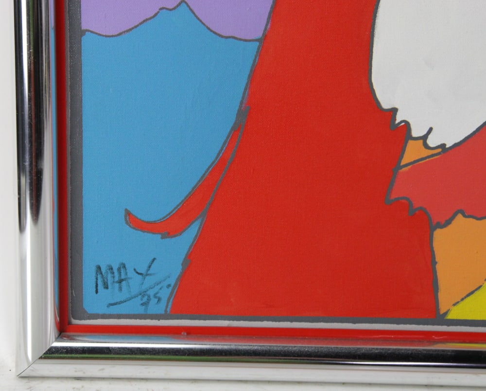 Peter Max, "His Own Eclipse", Original Acrylic - 5