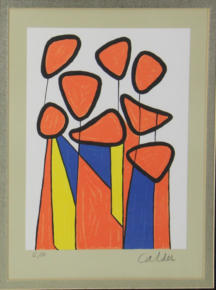 Alexander Calder, "Squash Blossoms", Color Lithograph - 2