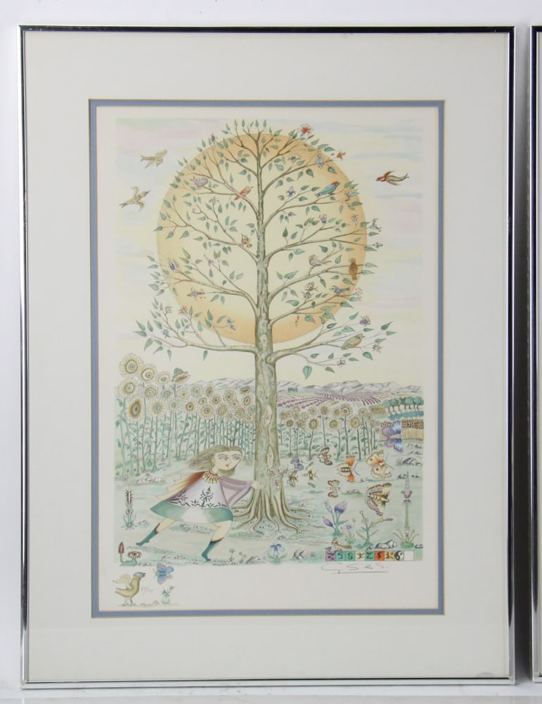 Guillermo Silva Santamaria, Two Lithographs - 2