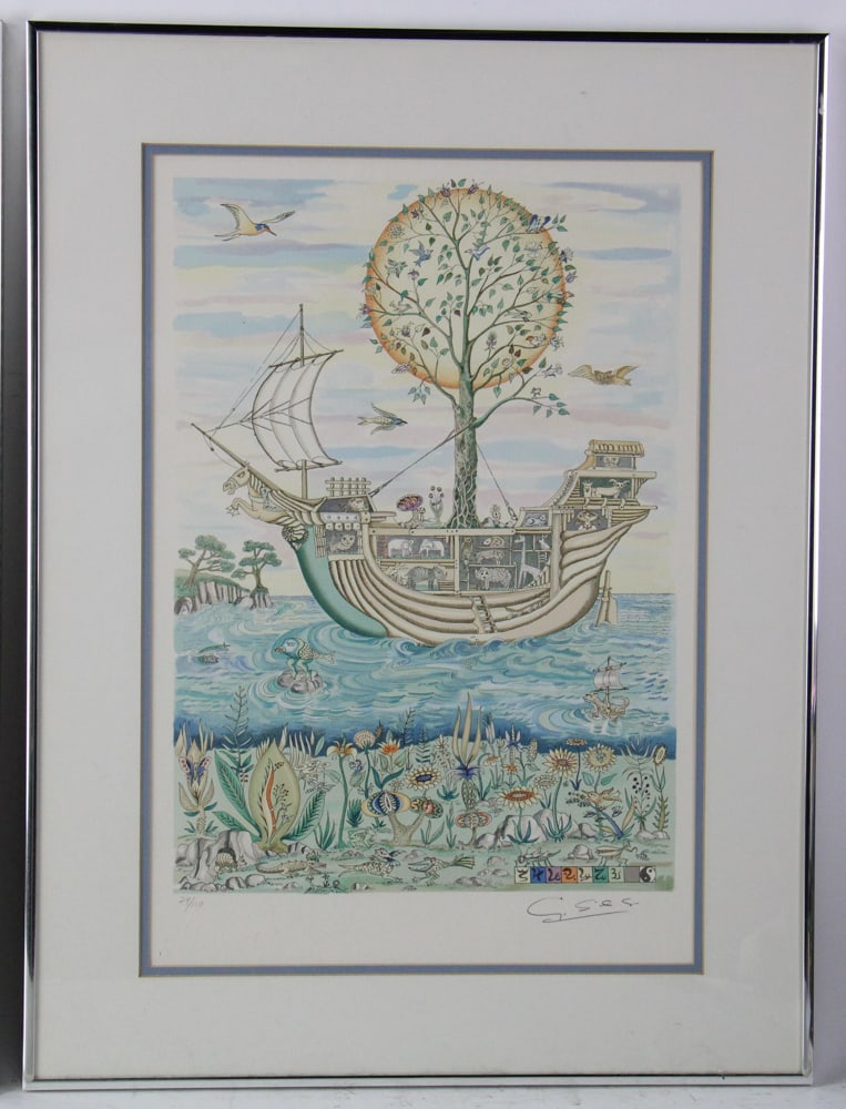 Guillermo Silva Santamaria, Two Lithographs - 7