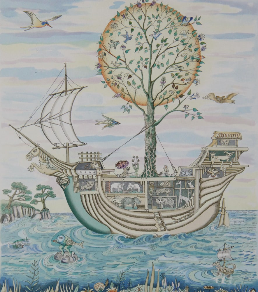 Guillermo Silva Santamaria, Two Lithographs - 9