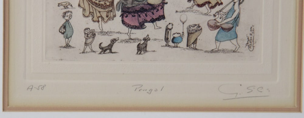 Guillermo Silva Santamaria, Three Etchings - 7