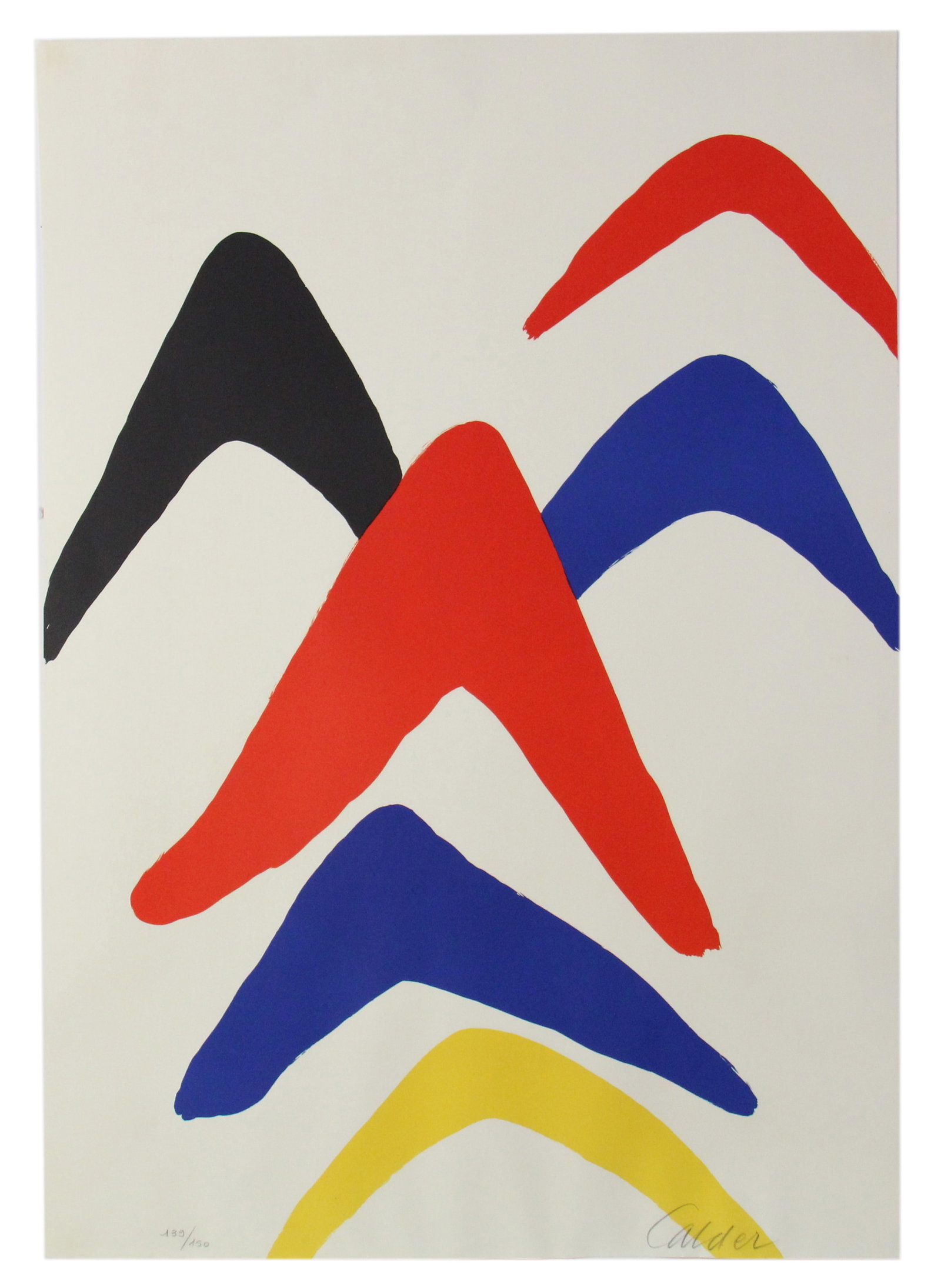 Alexander Calder, Abstract Colored Lithograph (1 of 8)