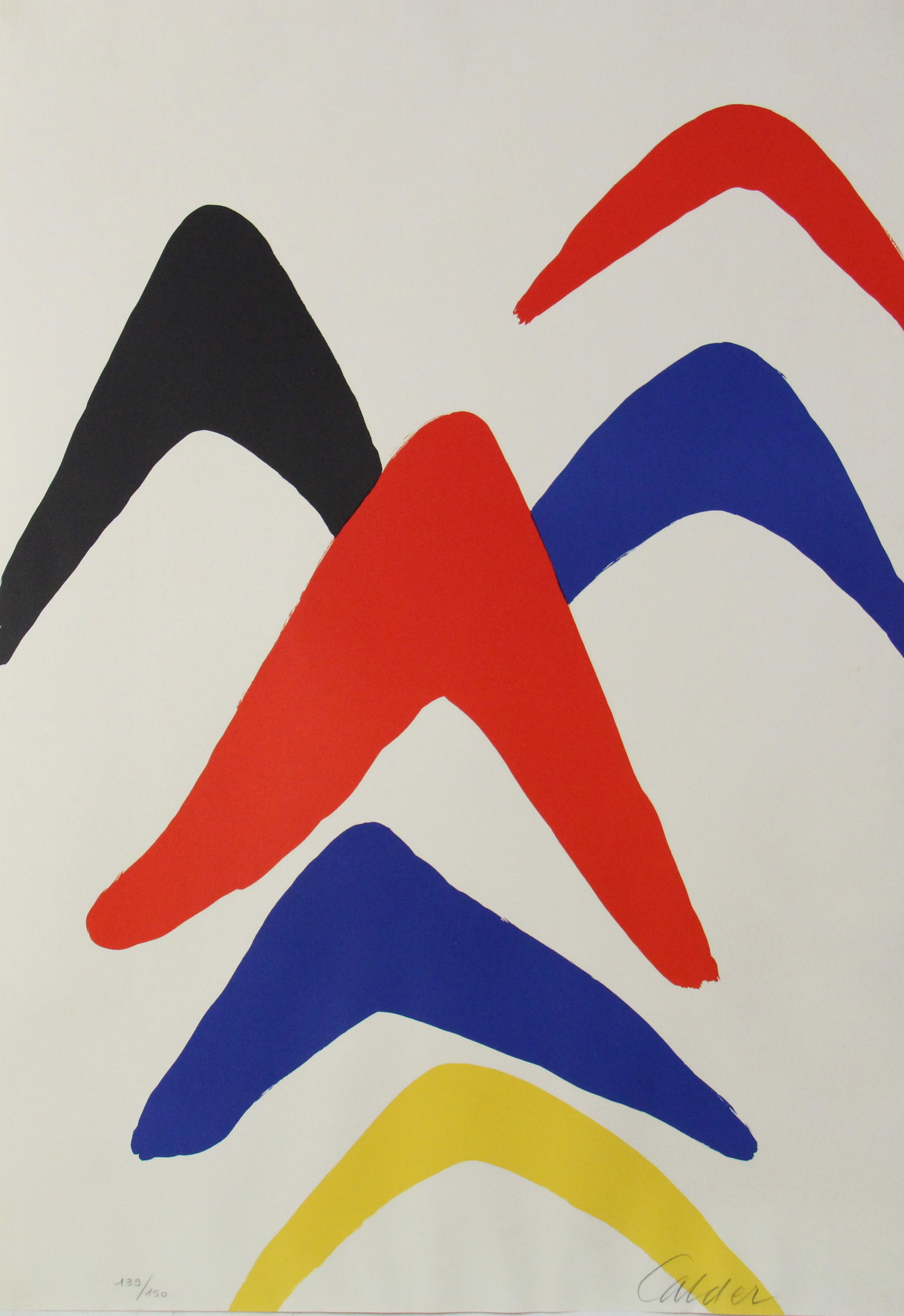 Alexander Calder, Abstract Colored Lithograph - 2