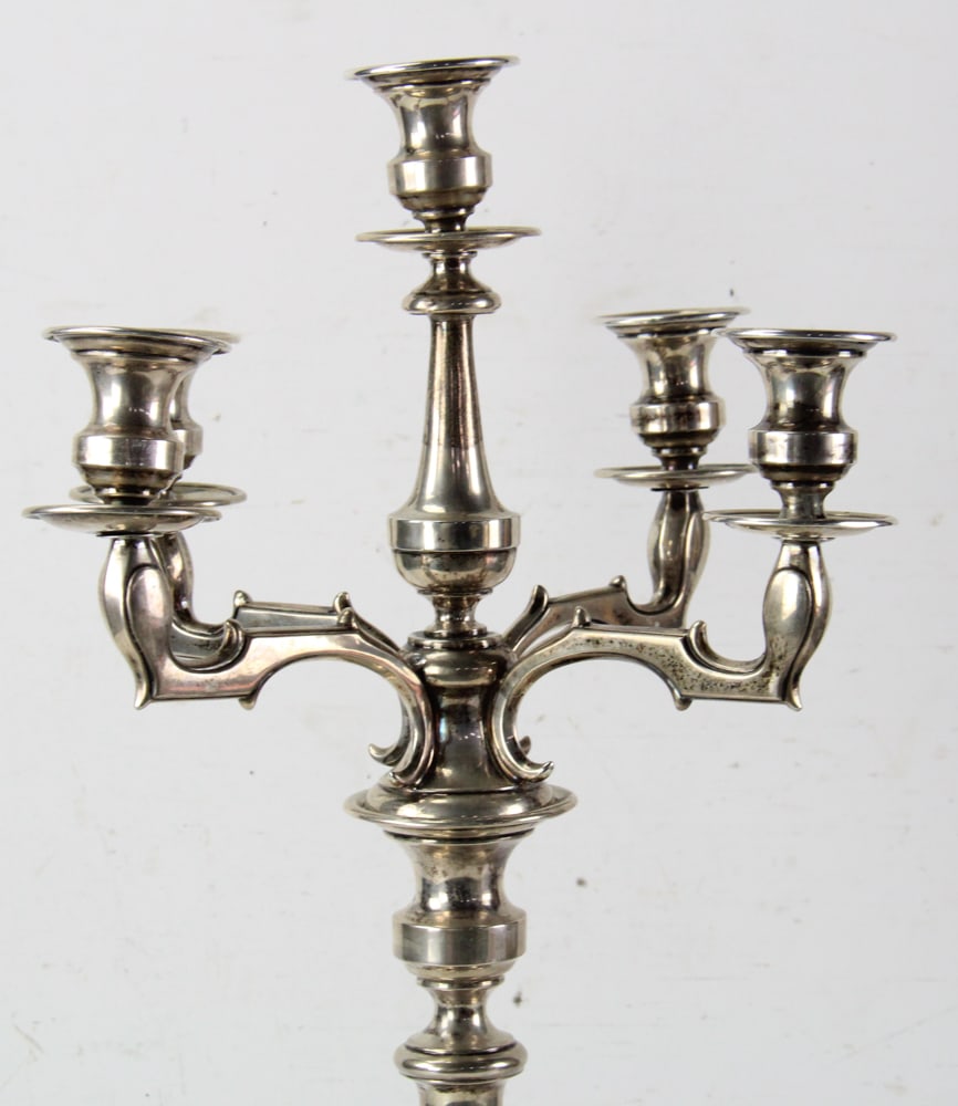 Five-Socket Candelabrum, .800 Silver, Austria/Hungary - 2