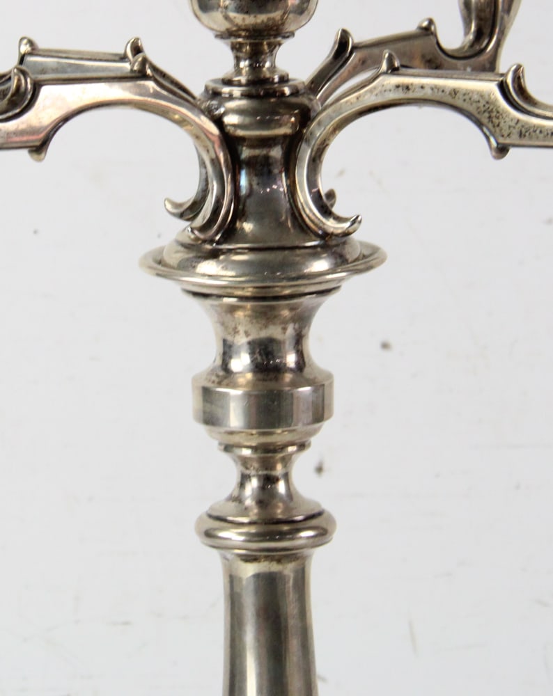 Five-Socket Candelabrum, .800 Silver, Austria/Hungary - 4