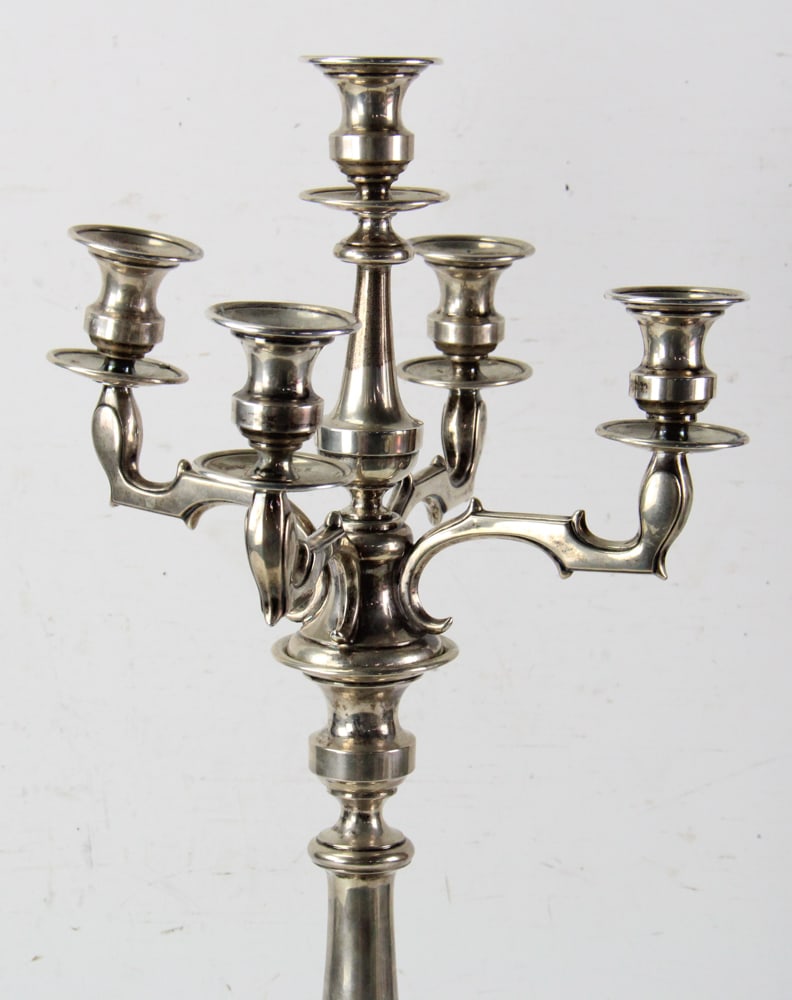Five-Socket Candelabrum, .800 Silver, Austria/Hungary - 7