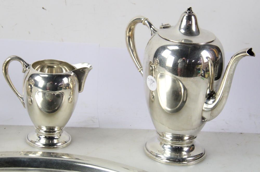 Five-piece Sterling Tea Set, "Dunkirk" Pattern - 11