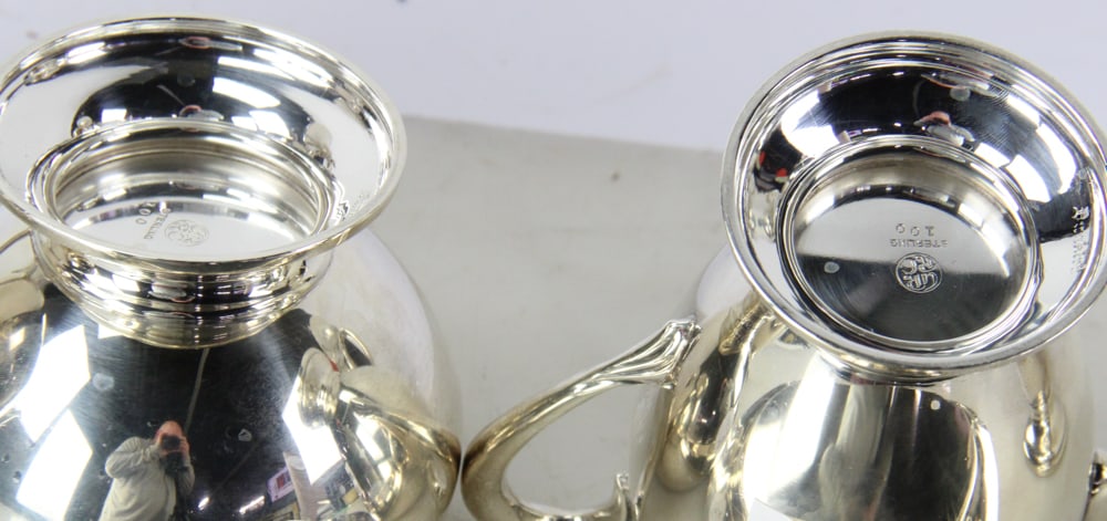 Five-piece Sterling Tea Set, "Dunkirk" Pattern - 14