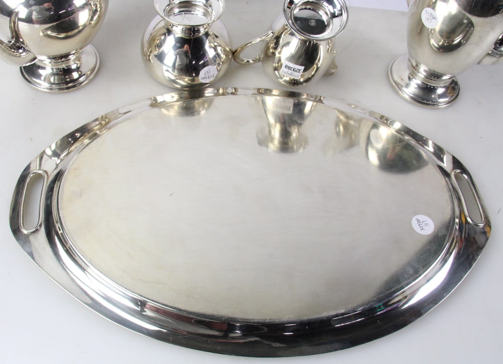 Five-piece Sterling Tea Set, "Dunkirk" Pattern - 16