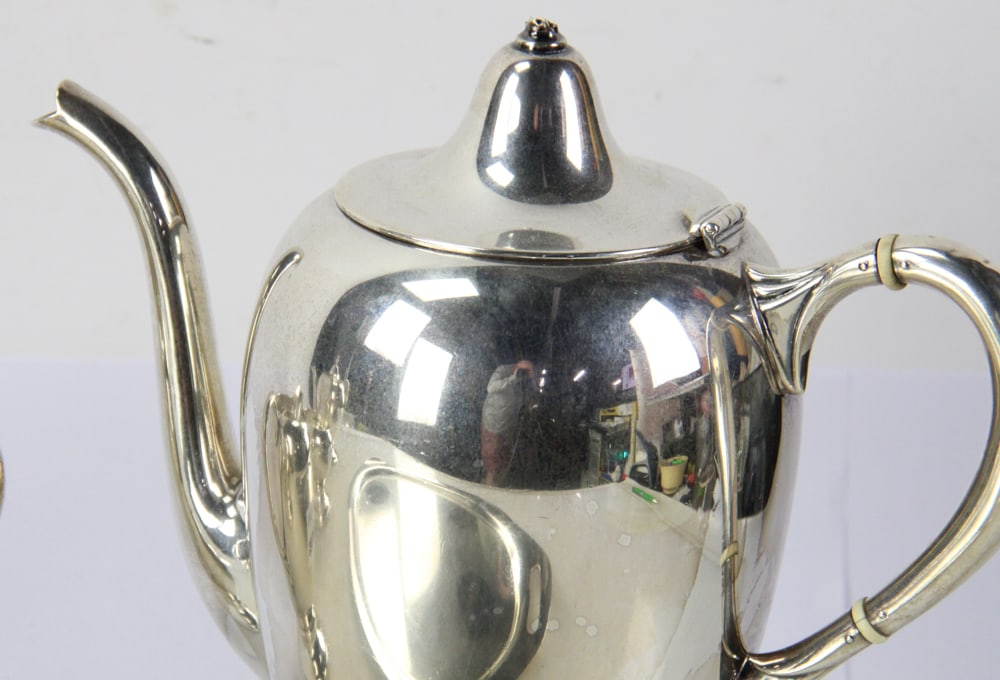Five-piece Sterling Tea Set, "Dunkirk" Pattern - 6