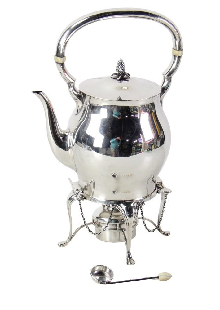 Shreve, Crump and Low Sterling Hot Water Pot on Stand (1 of 13)