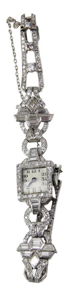 Ladies' Platinum and Diamond Watch (1 of 10)