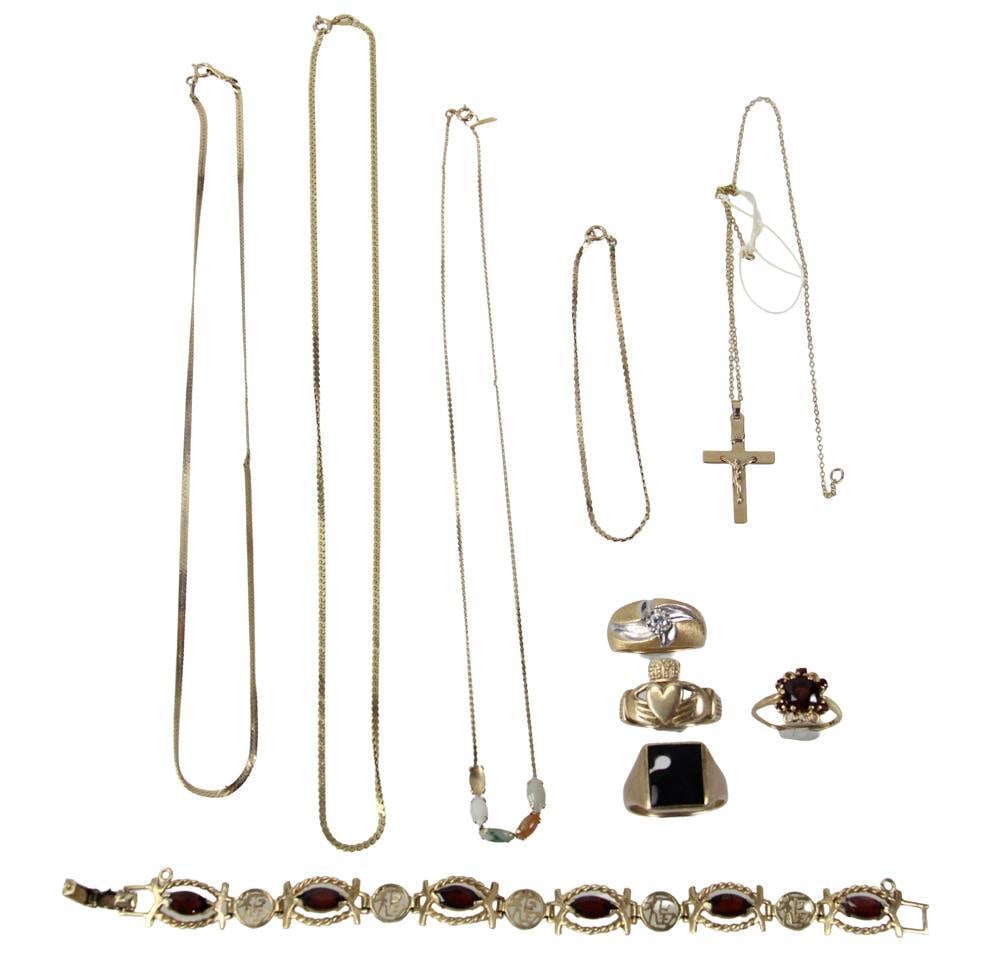 14k and 10k Jewelry Rings, Bracelets, Necklaces (1 of 13)