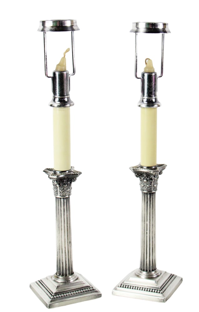 Pair of Gorham Weight Sterling Candlesticks (1 of 10)