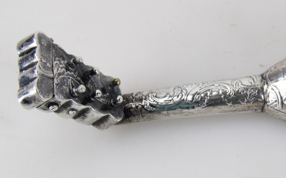 Silver Mandolin-Form Match Safe - 9