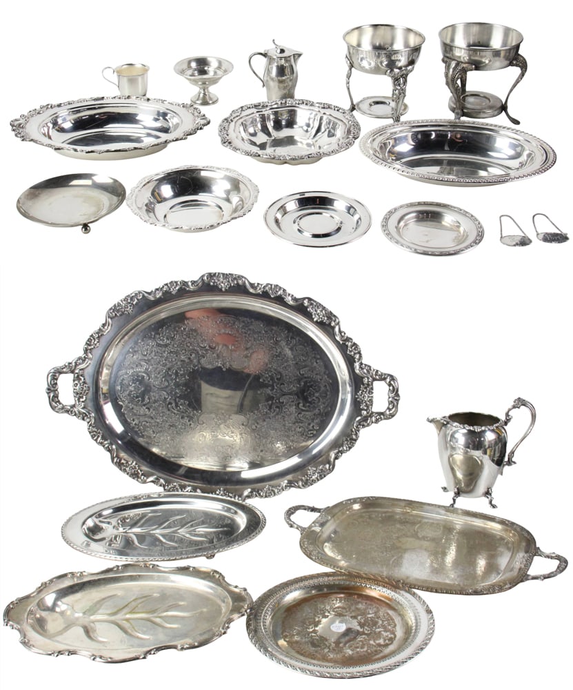 Large Collection of Silverplate Hollowware (1 of 20)