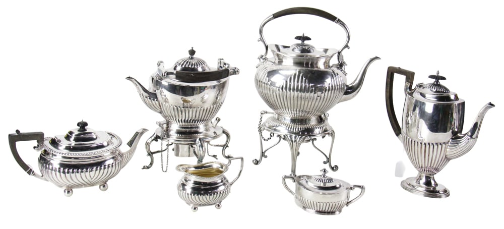 Tiffany Hot Water Urn, Walker and Hall Teapot, etc. (1 of 18)