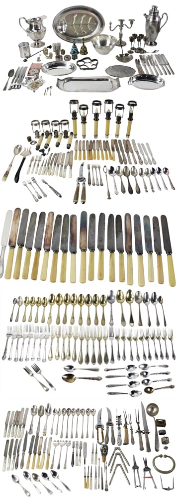 Assorted Silverplate Hollowware and Flatware (1 of 20)