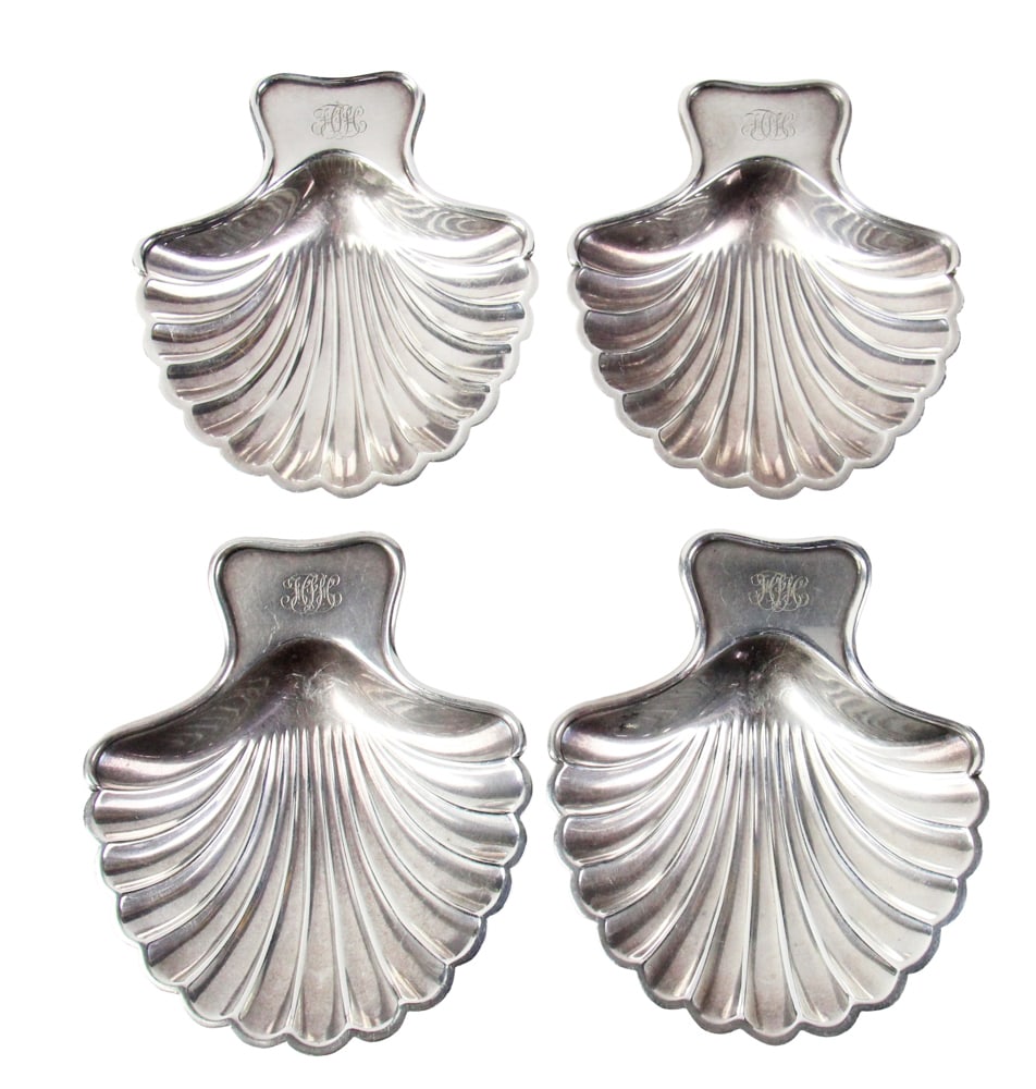1950s Tiffany Silverplate Scalloped Shell Dishes (1 of 7)
