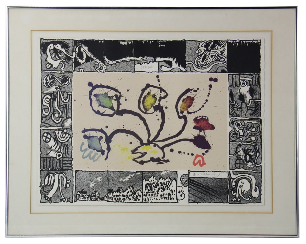 Pierre Alechinsky, "Tribord", Lithograph in Colors (1 of 7)