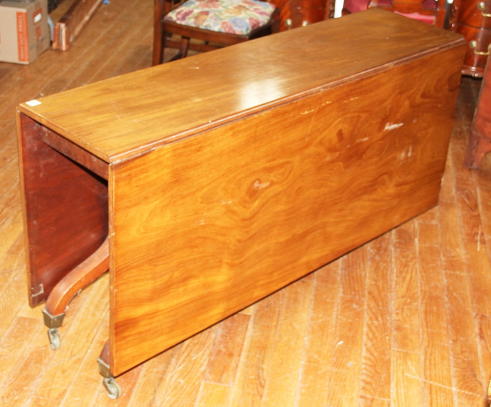 19thC Mahogany Accordion Table - 2