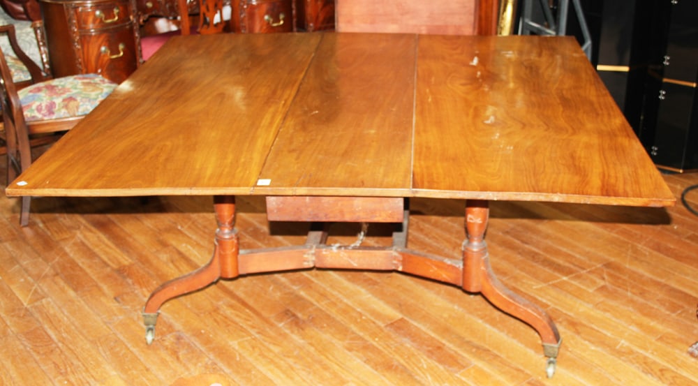 19thC Mahogany Accordion Table - 4