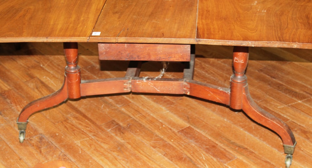 19thC Mahogany Accordion Table - 5