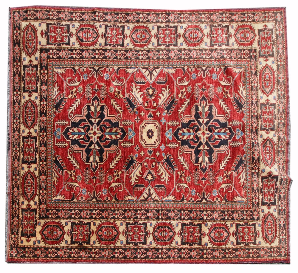 Kazak-Style Hand-Woven Rug (1 of 6)