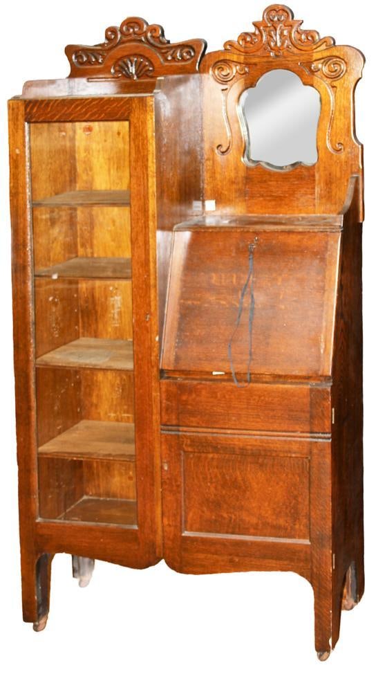 1920s Larkin Oak Side-by-Side Secretary Desk (1 of 6)
