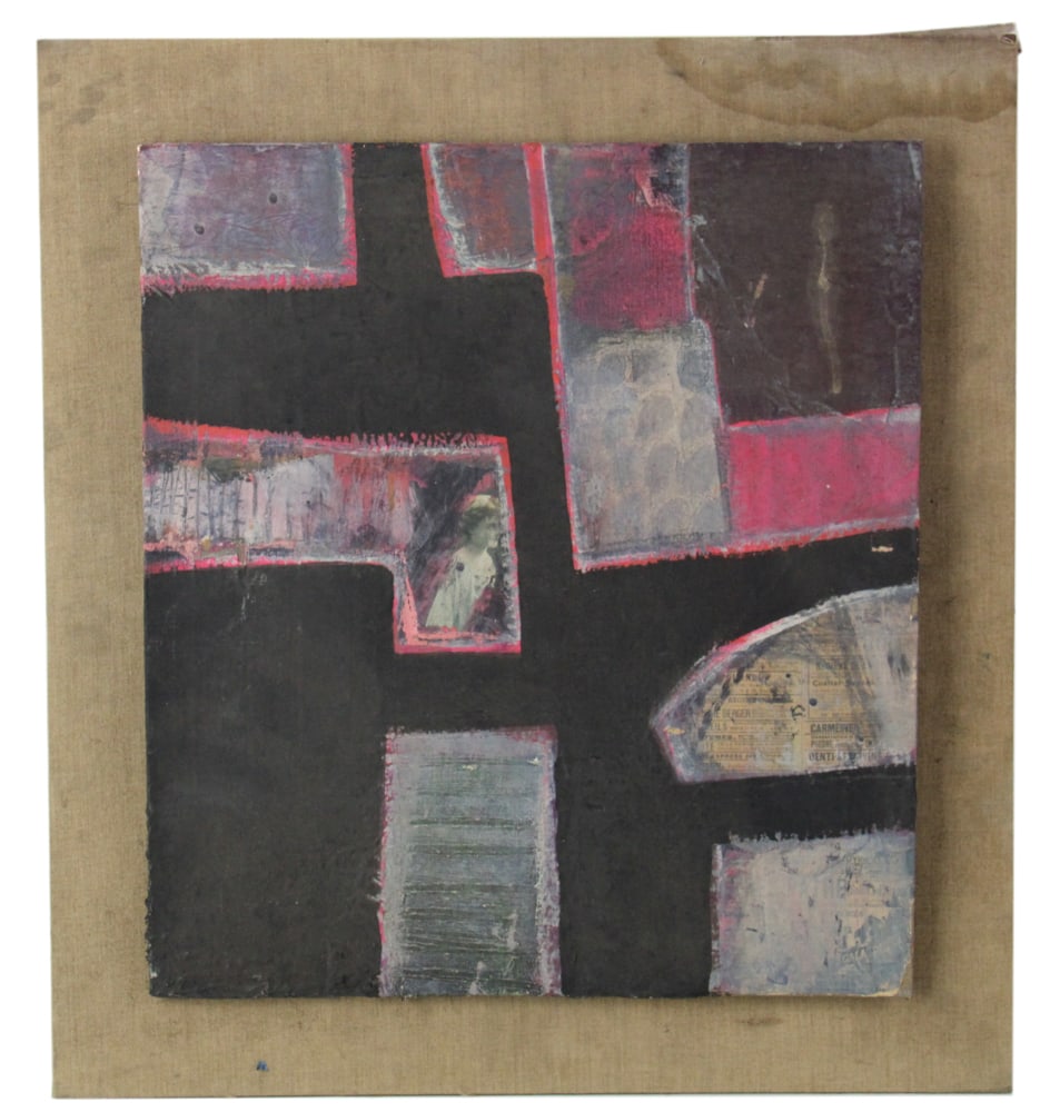 Al Rubin, Cubist Oil on Board: Al Rubin, Cubist oil on board, 20" x 18", framed 25" x 23". Provenance: North Bay Village, Florida collection.