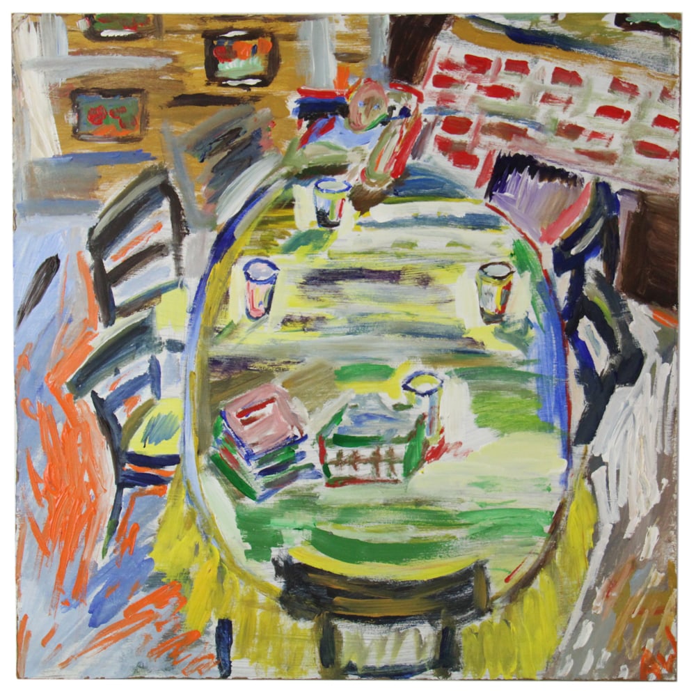 Three Abstracts, Oil on Board, Initialed "AW" - 10