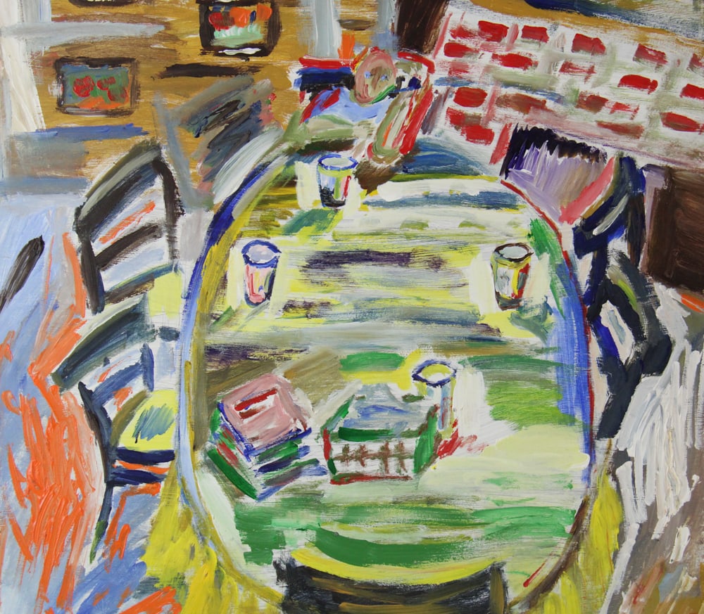 Three Abstracts, Oil on Board, Initialed "AW" - 11