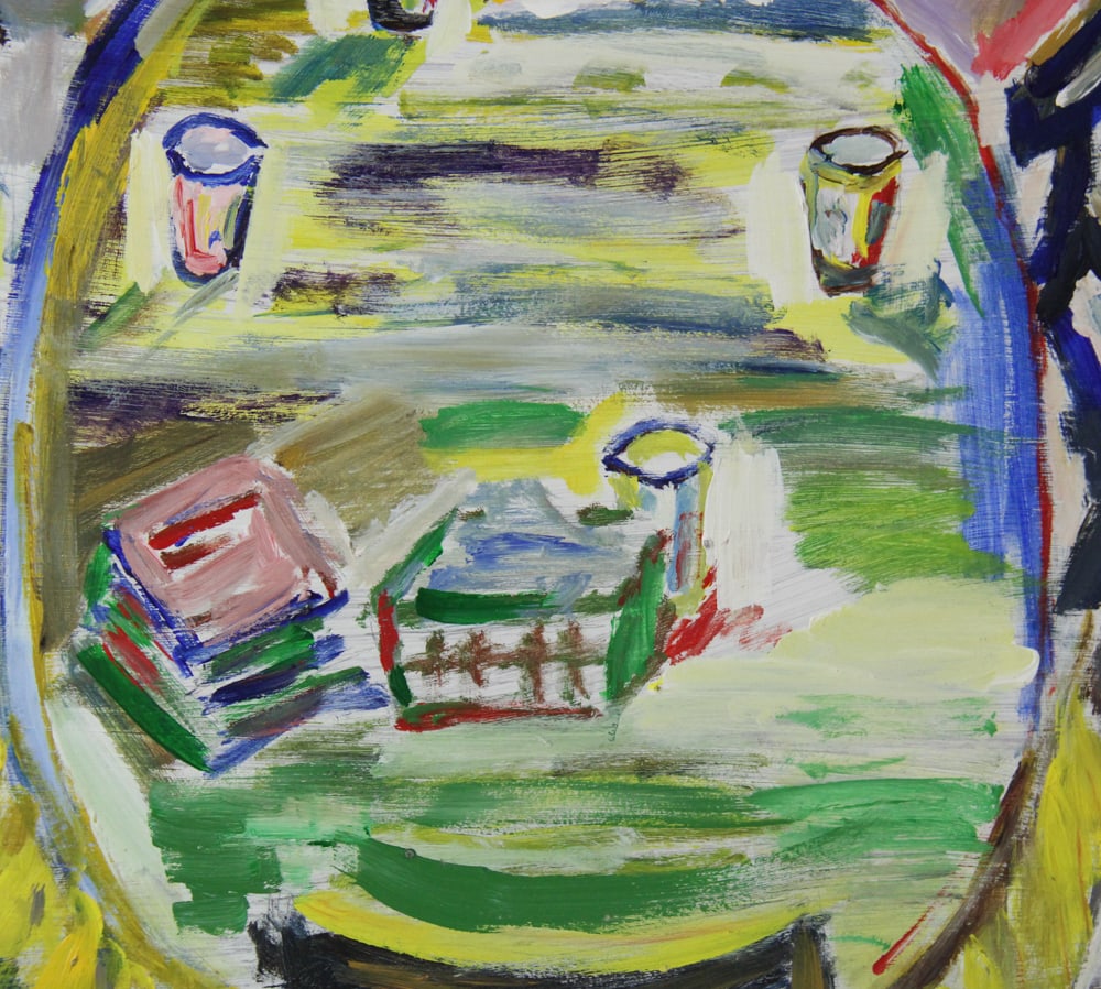 Three Abstracts, Oil on Board, Initialed "AW" - 13