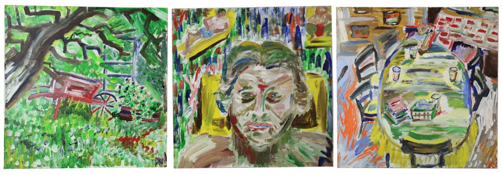 Three Abstracts, Oil on Board, Initialed "AW" (1 of 14)