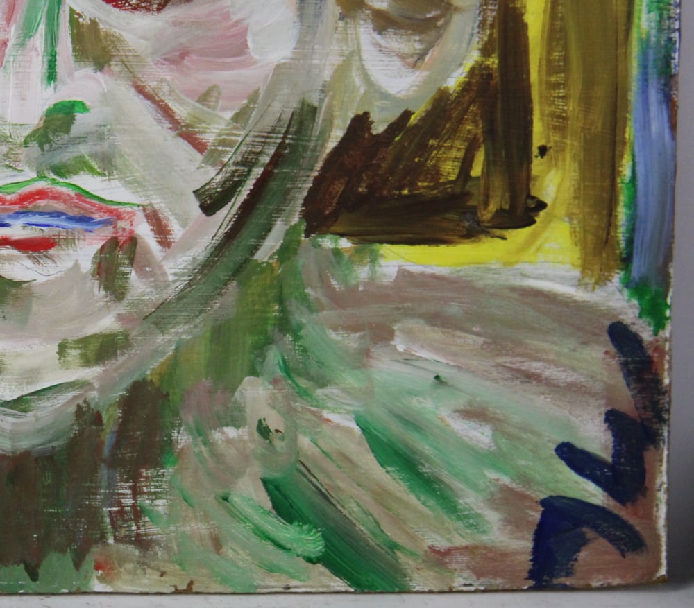 Three Abstracts, Oil on Board, Initialed "AW" - 8