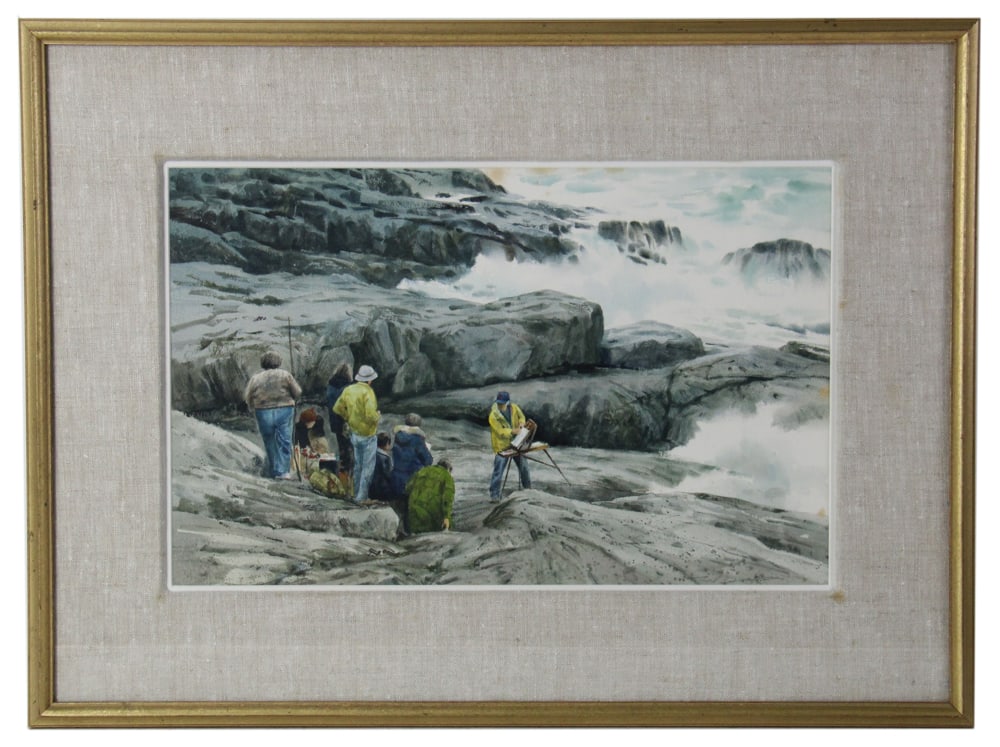 Neil Drevitson, The Masters Class: Neil Drevitson, The Masters Class, 14" x 22", framed 23" x 31". Provenance: Venice, Florida collection.