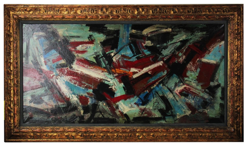 H. Woodruff, Abstract, Oil on Canvas (1 of 7)