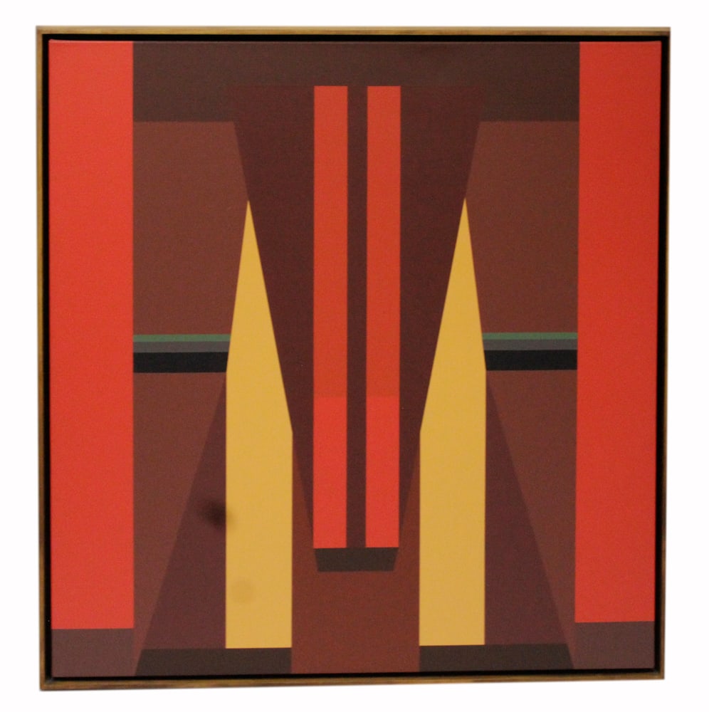 Fanny Sanin, Acrillico No. 1, Acrylic on Canvas: Fanny Sanin (b.1938), "Acrillico No. 1", acrylic on canvas, 1997, 44" x 46", framed 46" x 48". Provenance: From a private Boston art collection. PLEASE NOTE: On KaminskiLIVE, lots valued at over $3,00