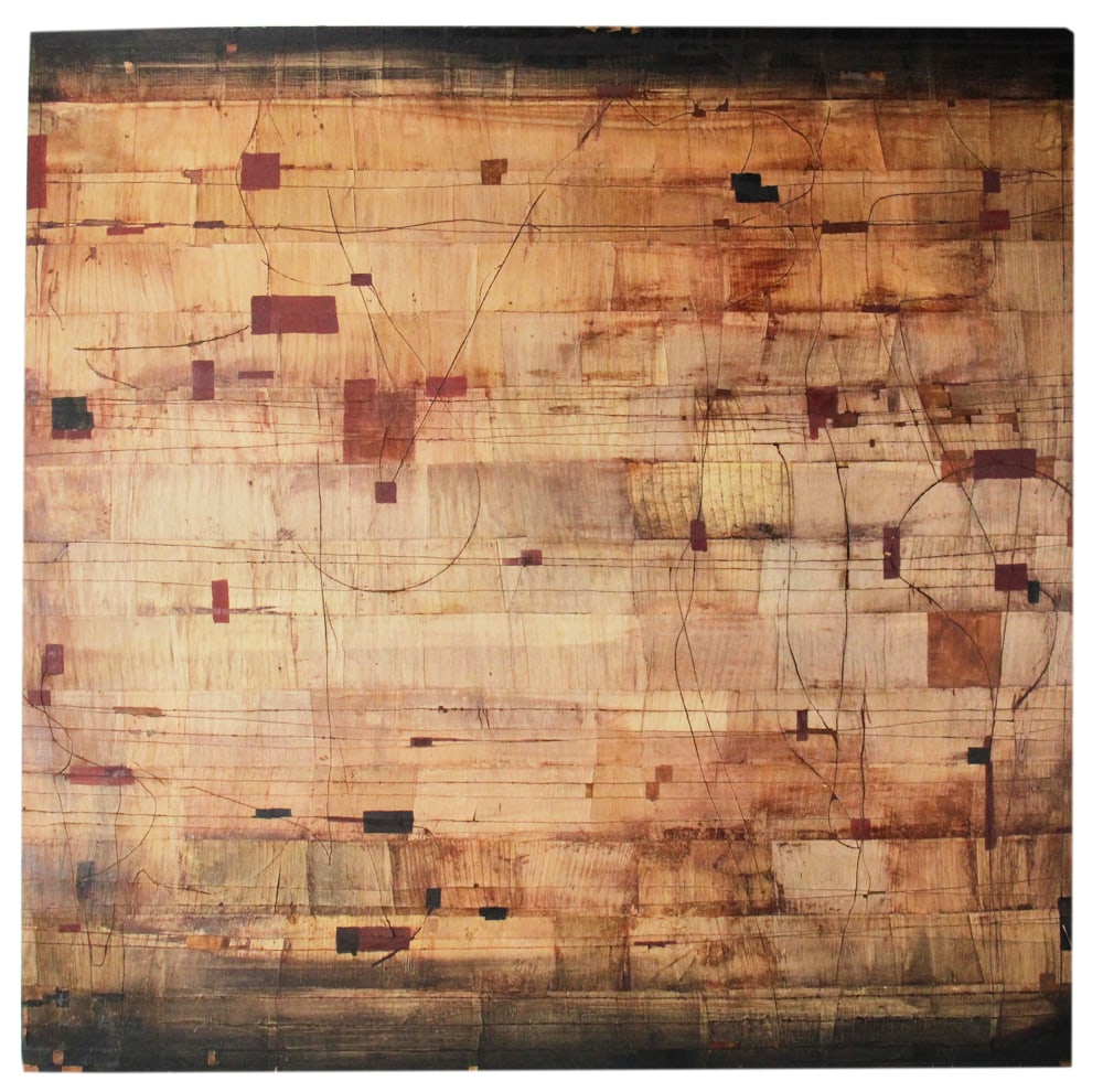 Marc Lambrechts, Karma 2, Oil with Banana Leaves on Panel (1 of 7)