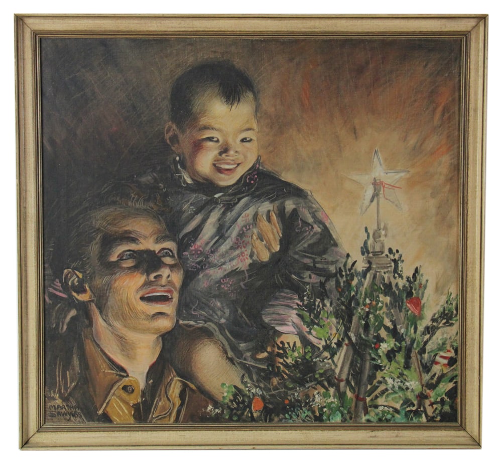 Martha Sawyers Illustration for Colliers, 1942, Oil on Canvas (1 of 7)