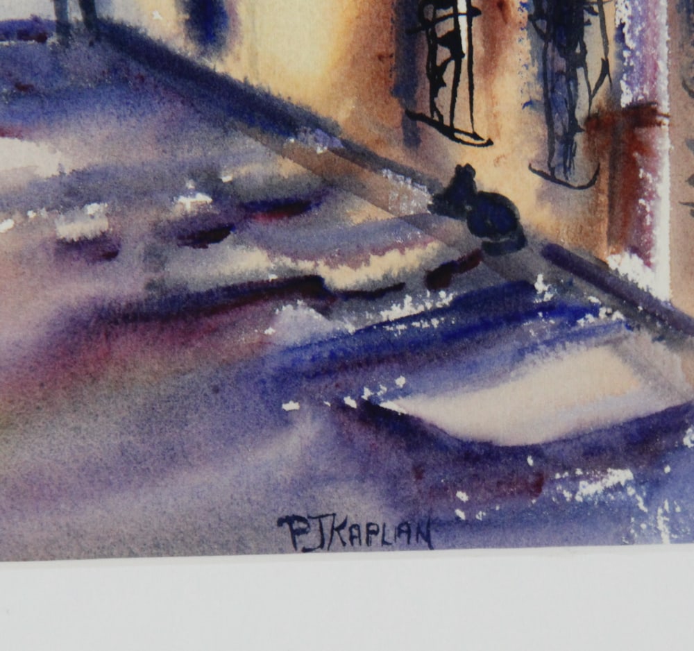 Phyllis J. Kaplan, Three Watercolors - 11