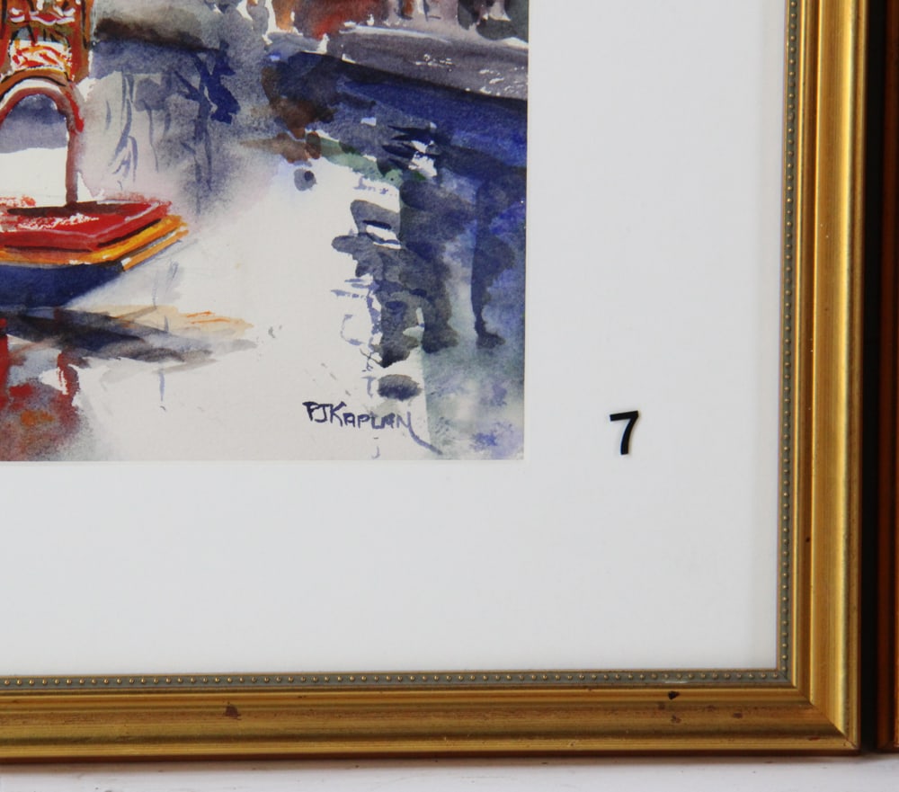 Phyllis J. Kaplan, Three Watercolors - 4