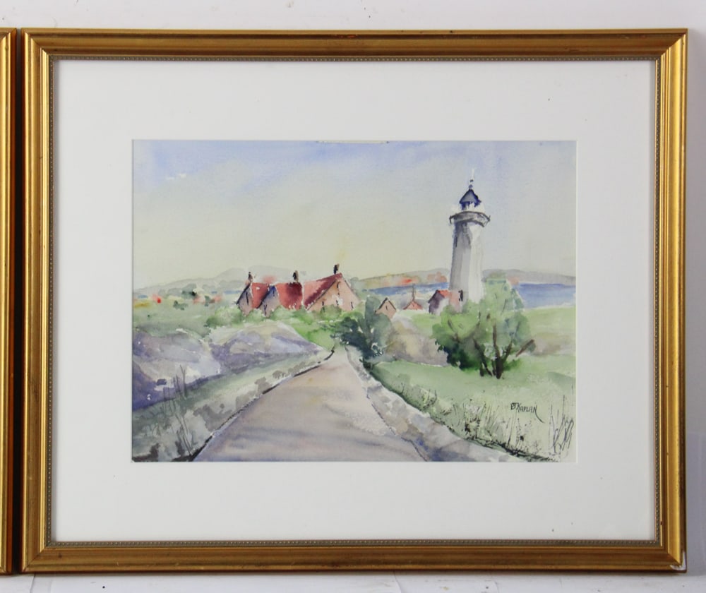 Phyllis J. Kaplan, Three Watercolors - 5