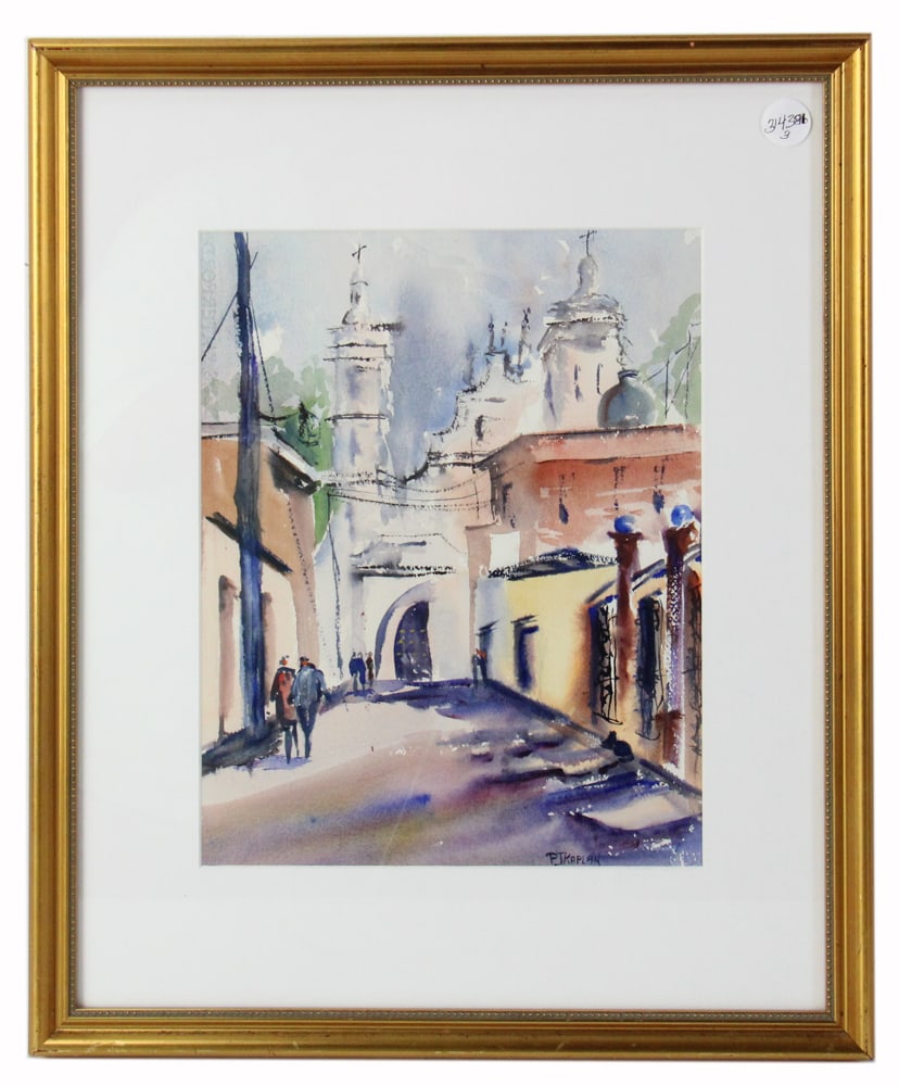 Phyllis J. Kaplan, Three Watercolors - 8