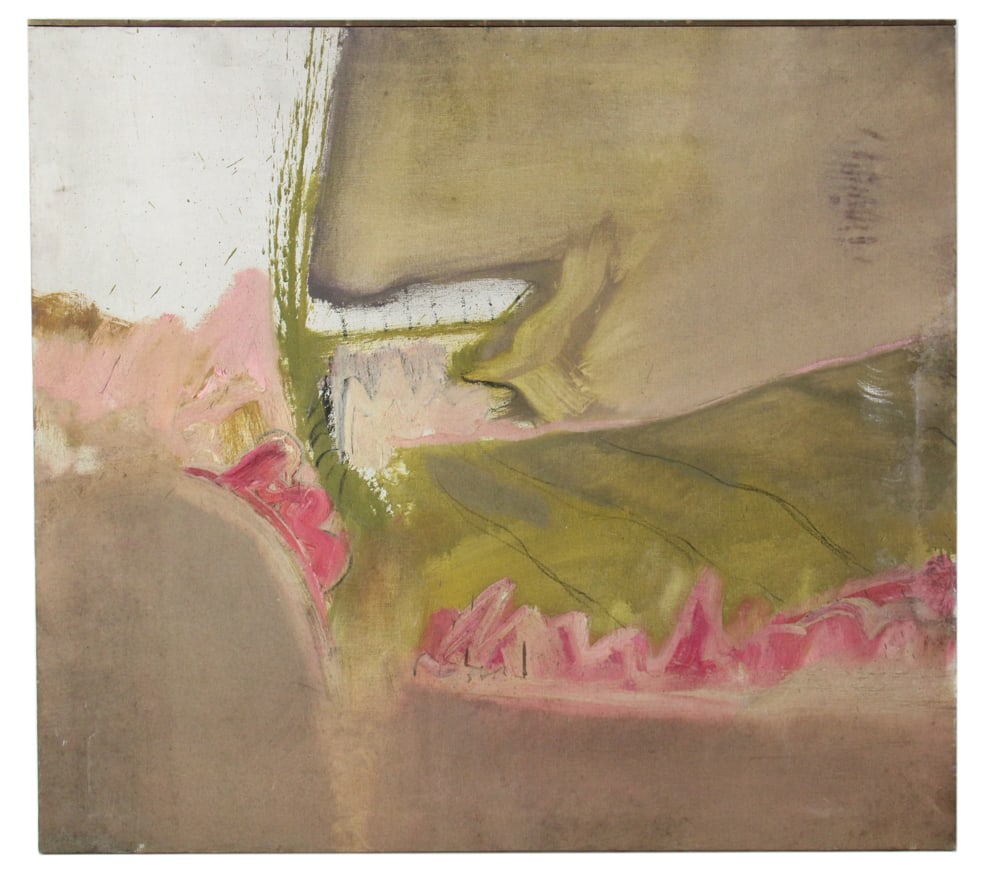 Al Rubin, Abstract, Oil on Canvas: Al Rubin, abstract, oil on canvas, dated 11/65, Eleanor Rigelhaupt Gallery label verso, 33" x 37". Provenance: North Bay Village, Florida collection.