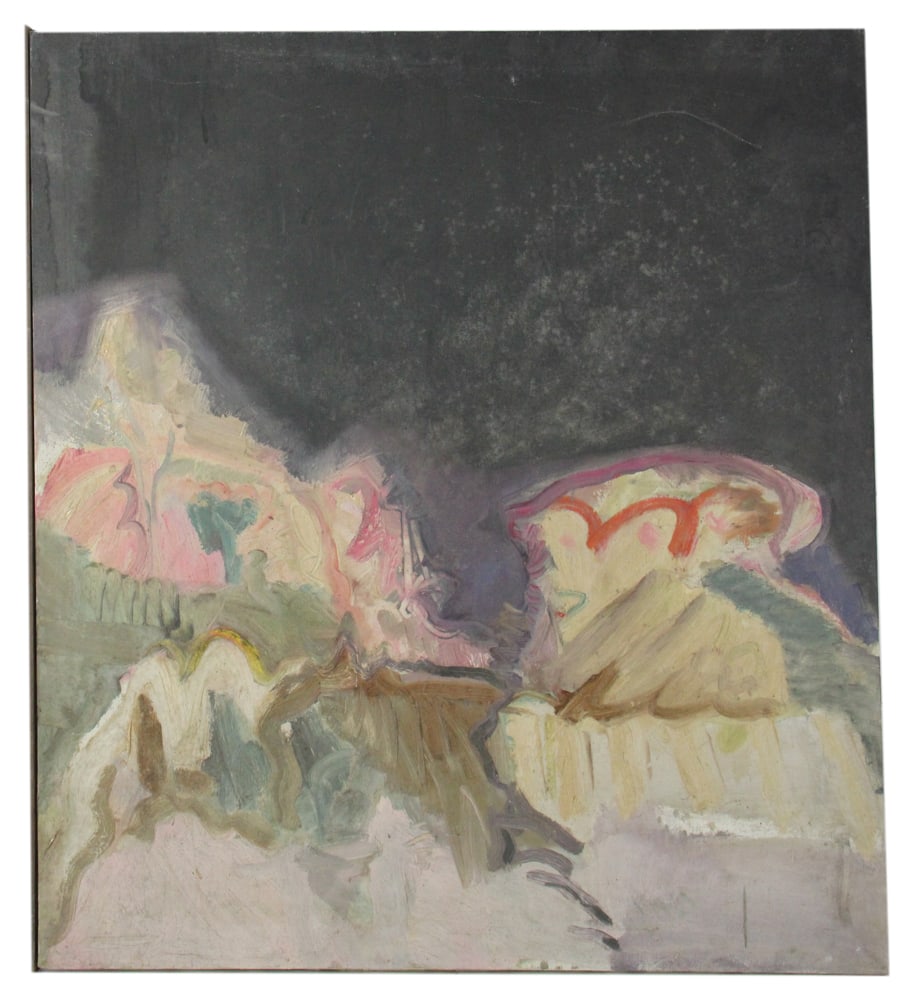 Al Rubin, Abstract, Oil on Canvas: Al Rubin, abstract, oil on canvas, dated 11/1965, Eleanor Rigelhaupt Gallery label verso, 37" x 33". Provenance: North Bay Village, Florida collection.