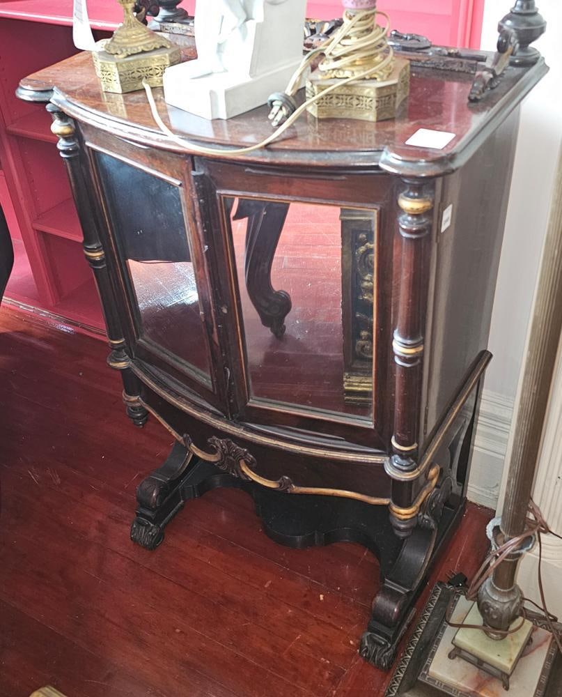 19thC Victorian Rosewood Music Cabinet (1 of 1)